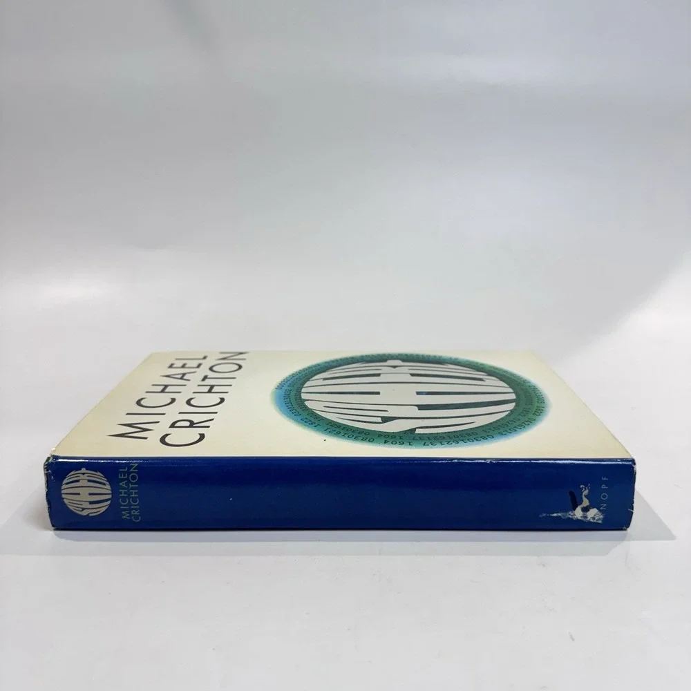 Sphere by Michael Crichton 1987‎ Knopf USA HC w DJ Book Novel in LNC